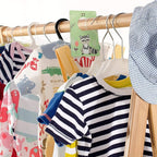 Woodland Closet Clothing Size Dividers / 4" x 6" Closet Organizers for Newborn Baby to 4T Clothes / 10 Forest Animal Baby Clo