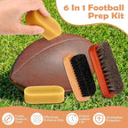 Luxiv 6Pcs Football Prep Kit, 6 in 1 Football Wax for Improved Tack Leather Football Conditioning Set for Enhanced Grip with 