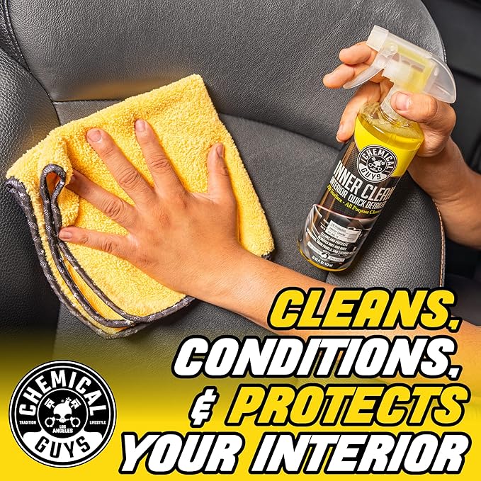 Chemical Guys SPI_663_1602 InnerClean Interior Quick Detailer and Protectant, Pineapple Scent, Safe for Cars, Trucks, SUVs, J