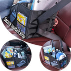 Front-Back Seat Car Organizer Box - Portable Passenger Seat Organizer, Odorless Fabric Car Seat Organizer, Universal Foldable A