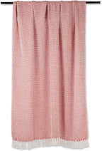 DII Woven Throw Collection 100% Cotton, Basketweave, 50x60, Spice (Pack of 2)