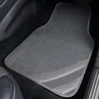 CAR PASS Car Floor Mats, Edge Leather Waterproof Car Mats with Double Stitch Line and Anti-Slip Backing Design, Fit 95% Autom