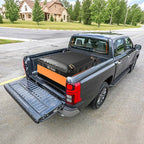 [High Visibility] Waterproof Truck Bed Bag with Orange Safety Trim, 26 CuFt Heavy Duty Cargo Carrier for Pickup Truck, Weatherproof Storage Bag for Camping & Road Trips