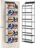 AOODA Clear Over The Door Hat Racks for Baseball Caps, Large Holds up to 72 Caps Hat Storage Organizer for Closet Wall, Deep 