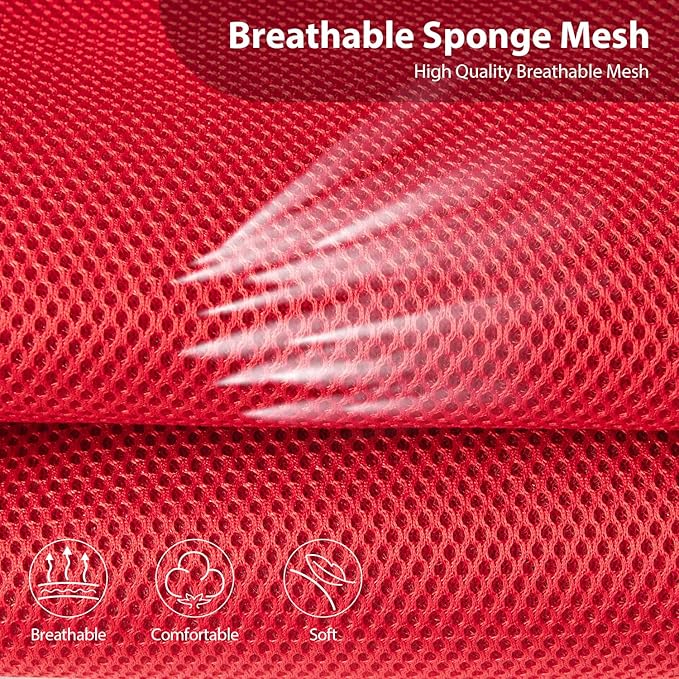 CAR PASS 3D Foam Leather Car Seat Covers Two Front Seats only, Air Mesh Thick Seat Covers, All Weather Car Seat Cover Comfort