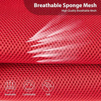 CAR PASS 3D Foam Leather Car Seat Covers Two Front Seats only, Air Mesh Thick Seat Covers, All Weather Car Seat Cover Comfort