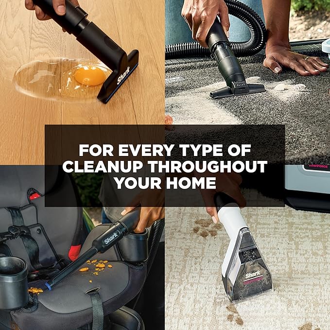 Shark EveryMess Ultra-Powerful 3-in-1 Wet Vac, Dry Vac, & Stain Eliminator with StainForce Technology, Perfect for Homes, Pet