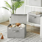 GRANNY SAYS Storage Baskets with Lids, Clothes Storage Boxes, Fabric Storage Bins, Keepsake Box, Closet Organizers and Storag