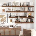 Floating Shelves for Wall, 48 Inch Wide x 12 Inch Deep Floating Shelves, Long Wood Floating Wall Shelf Shelves for Living Roo
