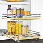 LYNK PROFESSIONAL® Élite™ Pull Out Spice Organization for Cabinets - 10-3/8 inch Wide – Spice Rack for Inside Cabinets – Wood