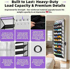 PAULONE 10-Pocket Multi-Use Over the Door Organizer, Heavy Duty 95lbs Capacity with Breathable Mesh, Versatile Hanging Storag
