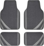 CAR PASS Car Floor Mats, Edge Leather Waterproof Car Mats with Double Stitch Line and Anti-Slip Backing Design, Fit 95% Autom