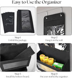 Giraffe Creation Over Door Organizer with 4 Large Capacity Pockets, Hanging Organizer Storage for Closet Bathroom Nursery Bed