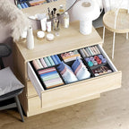 Drawer Organizer Clothes Set of 12 Black - Dresser Organizer For Nursery, Bedroom, Closet - Perfect Baby Clothes Organizer an
