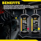 Meguiar's Mirror Glaze Bundle - Compound and Polish Kit for Scratch-Free Exterior Gloss, Featuring M105 Ultra-Cut Compound and M205 Ultra-Finishing Polish