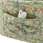 Boho Fabric Storage Basket, Large Capacity Laundry Basket, 12.2'' x 10.23'' x 10.23'' Collapsible Laundry Hamper with Easy Ca