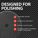 Malco Epic Black Foam Finishing Polish Pad 6.5 inch – Orbital Polishing Pad/Use with Malco Epic Finishing Polish (109232) / Swirl-Free and Dust-Free Finish / (840003)