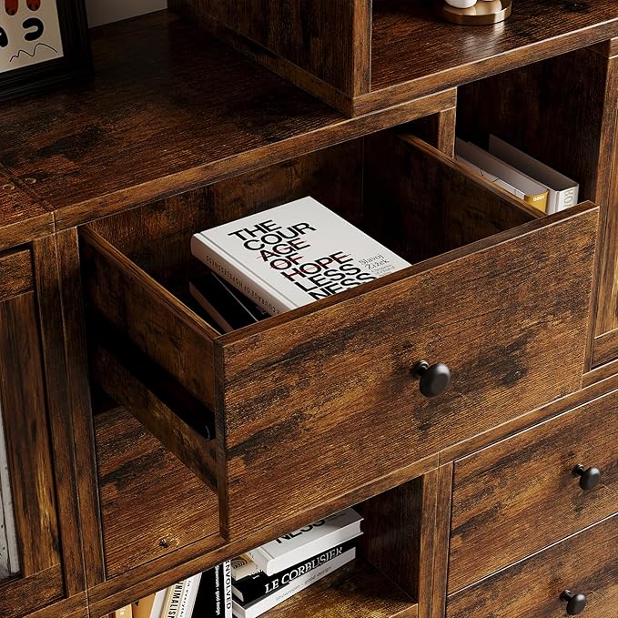 FUSUNBAO Magic DIY Cube Storage Organizer Stackable Cubes for Home Books Clothes Toy-Modular Cubby Storage System-Office Cubi