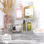 Simple Houseware 2 Tier Basket Drawer Cabinet Pull-Out Organizer, Clear