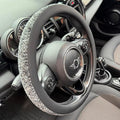 PINCTROT Chenille Leather Steering Wheel Cover, Soft Mottled Colors, Sweat-Proof, Non-Slip Grip, All-Season Comfort, Universa