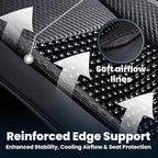 Beaded Car Seat Cover – Wooden Bead Massage Support with Breathable Cooling Mesh – Universal Fit for Sedan, SUV & Truck (1 Pa
