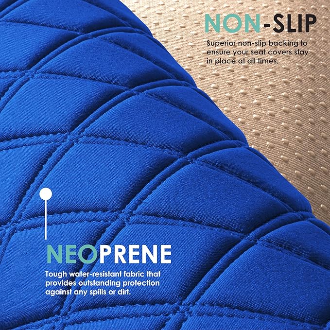 FH Group Car Seat Cushion Neosupreme Automotive Seat Cushions - Universal Fit, Rear Car Seat Cushion, Car Seat Cushions With 