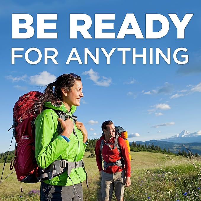 All-Purpose Portable Compact First Aid Kit for Minor Cuts, Scrapes, Sprains & Burns, Perfect for Home, Car, Travel, Camping E