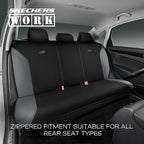 Skechers Car Seat Covers, Work Leather Seat Covers 5-Times Stronger Built-in Webbing, Oxford Fabric Seat Cover Full Sets, Air
