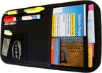 Car Sun Visor Organizer - Auto Accessories Document Holder - Car, Truck, SUV Registration & Insurance Storage Pouch - Road Trip Essentials Gift for Any Driver + 5Year Warranty (10 Pack)