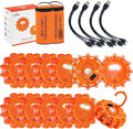 LED Road Flares 6Pack Roadside Emergency car kit Emergency Road Flares Kit with Magnetic Base for Vehicles & Boat | 9 Flash M