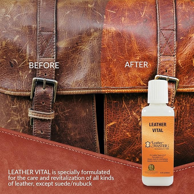 Leather Master Leather Vital Softener and Revitalizer (250ml) - These Products Condition, Protect, Polish, and Repair. Add to
