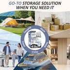 Cozy Essential Vacuum Storage Bags, 80% Compression Vacuum Seal Space Saver Plastic Packaging Bags for Clothes, Blankets, Pil