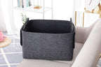 Storage Basket Felt Storage Bin Collapsible& Convenient Box Organizer with Carry Handles for Office Bedroom Closet Babies Nur