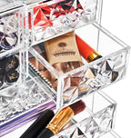 Sorbus Acrylic Makeup Organizer Set, 7-Drawer Vanity & Countertop Cosmetic Storage with Small & Wide Drawers, Diamond Makeup 