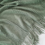 BATTILO HOME Sage Green Throw Blanket for Couch, Sage Green Decor, Knit Throw Blankets for Bed, Spring Throw Blanket Light Bl