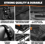 Mockins 40 CuFt XXL Roof Bag Cargo Carrier for Top of Vehicle | 72"x48"x20" Waterproof Vinyl Rooftop Cargo Carrier Bag | Secure Vehicle Soft-Shell Carriers for Car, Truck, SUV, Van, RV w/Accessories