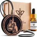Wood Car Air Freshener — Handmade Car Air Freshener — Boxing Gloves Designed Fragrance Oil Diffuser in Wooden Gift Box — Arom