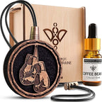 Wood Car Air Freshener — Handmade Car Air Freshener — Boxing Gloves Designed Fragrance Oil Diffuser in Wooden Gift Box — Arom