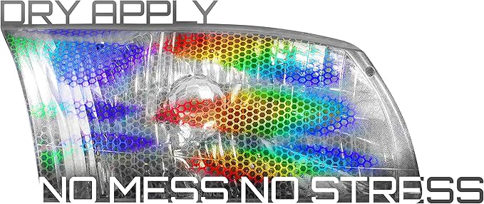 VViViD Bio HEX+ Air-Tint Headlight Vinyl Roll (17.9" x 60", Clear Large Pattern)