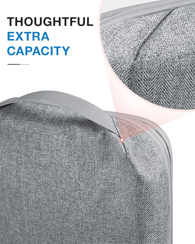 BAGSMART Compression Packing Cubes for Travel, 6 Set Packing Cubes for Carry on Suitcases, Compression Travel Cubes & Suitcas