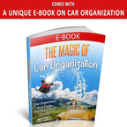 Car Sun Visor Organizer - Auto Accessories Document Holder - Car, Truck, SUV Registration & Insurance Storage Pouch - Road Trip Essential Gift for Any Driver - Comes With a Unique eBook
