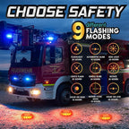Marcala 12-Pack Emergency Flares for Vehicles | Emergency Roadside Lights | Complete LED Road Flares Kit | Emergency Lights F