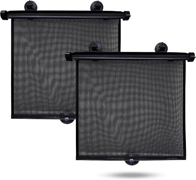 EcoNour Car Window Shades for Windows (2 Pack) | Shade Automotive Interior Sun Protection Large Offers Complete from UV Rays and Glare 18" x 20"