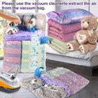 XXL Jumbo 47''X35'' Vacuum Storage Space Saver Bags Extra Large for Blanket, Bedding, Comforters and Huge Stuffed Toy (6 Pack