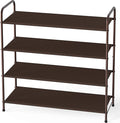 Simple Houseware 4-Tier Shoe Rack Storage Organizer, Bronze