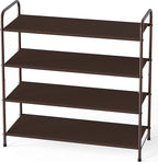 Simple Houseware 4-Tier Shoe Rack Storage Organizer, Bronze