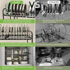 NETEL Adjustable Under Sink Organizers and Storage,Pots and Pans Organizer Under Kitchen Cabinet,Pan Lid Organizers Inside Ca