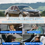 Front Side Half Window Shade Foldable Custom Fit for Toyota Camry 2012-2017 Car Window Shades for Side Window Sun Shade UV Protection Heat Insulation for Camping Sleeping 4PCS