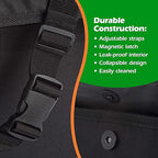 Drive - Collapsible Car Trash Can with 20 Bags - Leakproof, Black, Medium