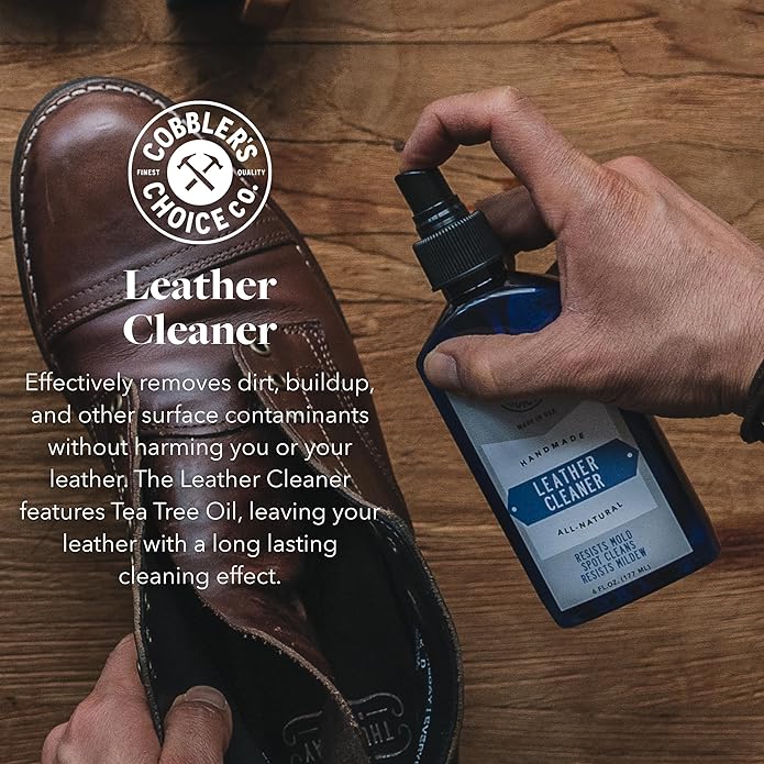 Cobbler's Choice Leather Cream, Brush, and Polishing Cloth Kit